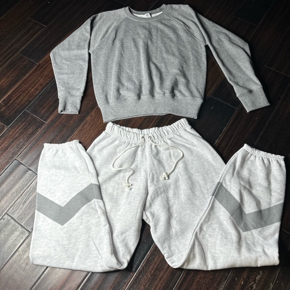 Los Angeles Apparel Sweaters - Lightweight cotton sweater & sweatpants set Los Angeles Apparel casual coastal
